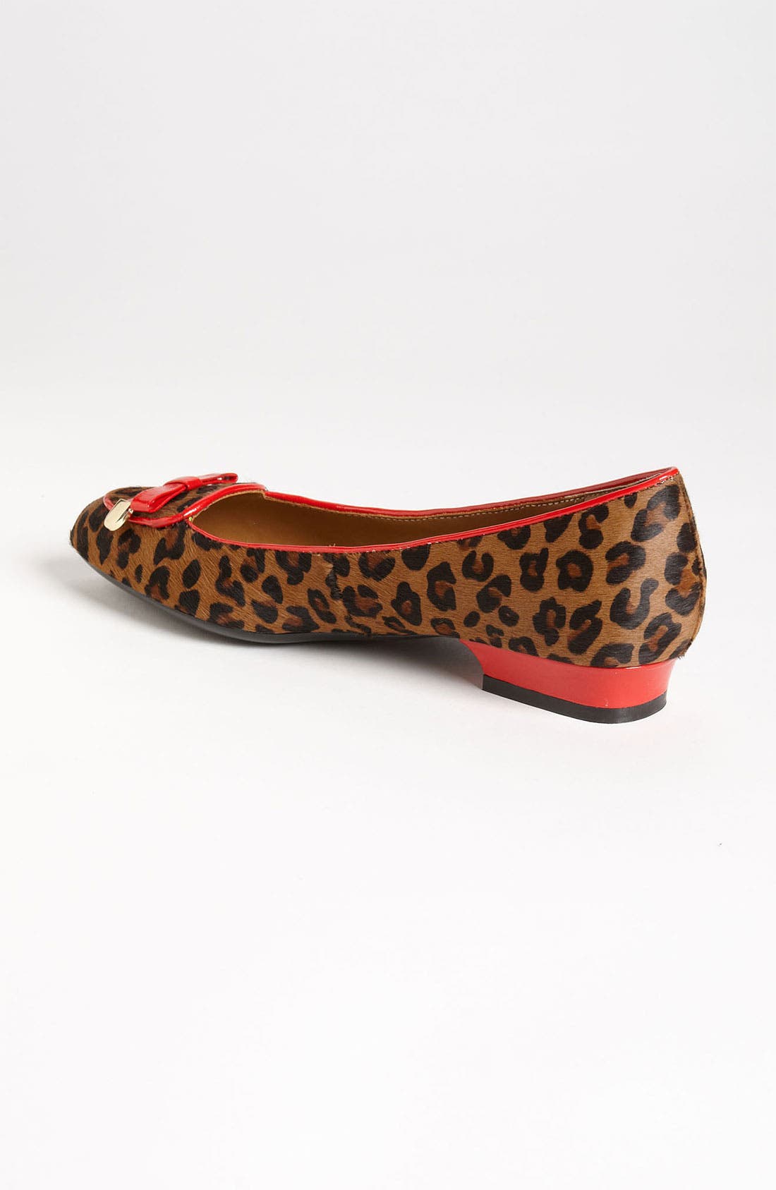 'Deborah' Flat, Alternate, color, LEOPARD RED