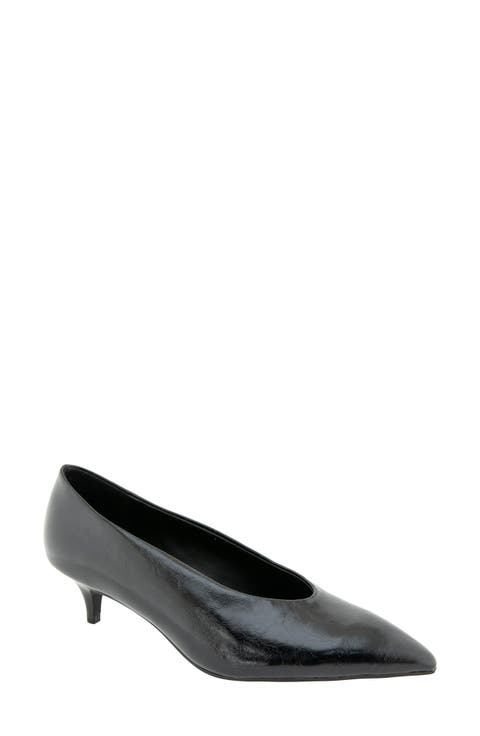 Pacsin Pointed Toe Kitten Heel Pump