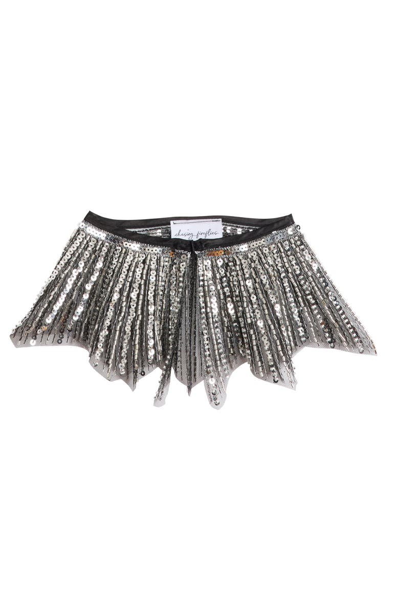 Dark Fairy Capelet for Girls, Main, color, Black