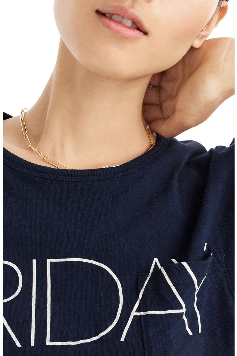 Friday Long Sleeve Tee, Main, color, NAVY