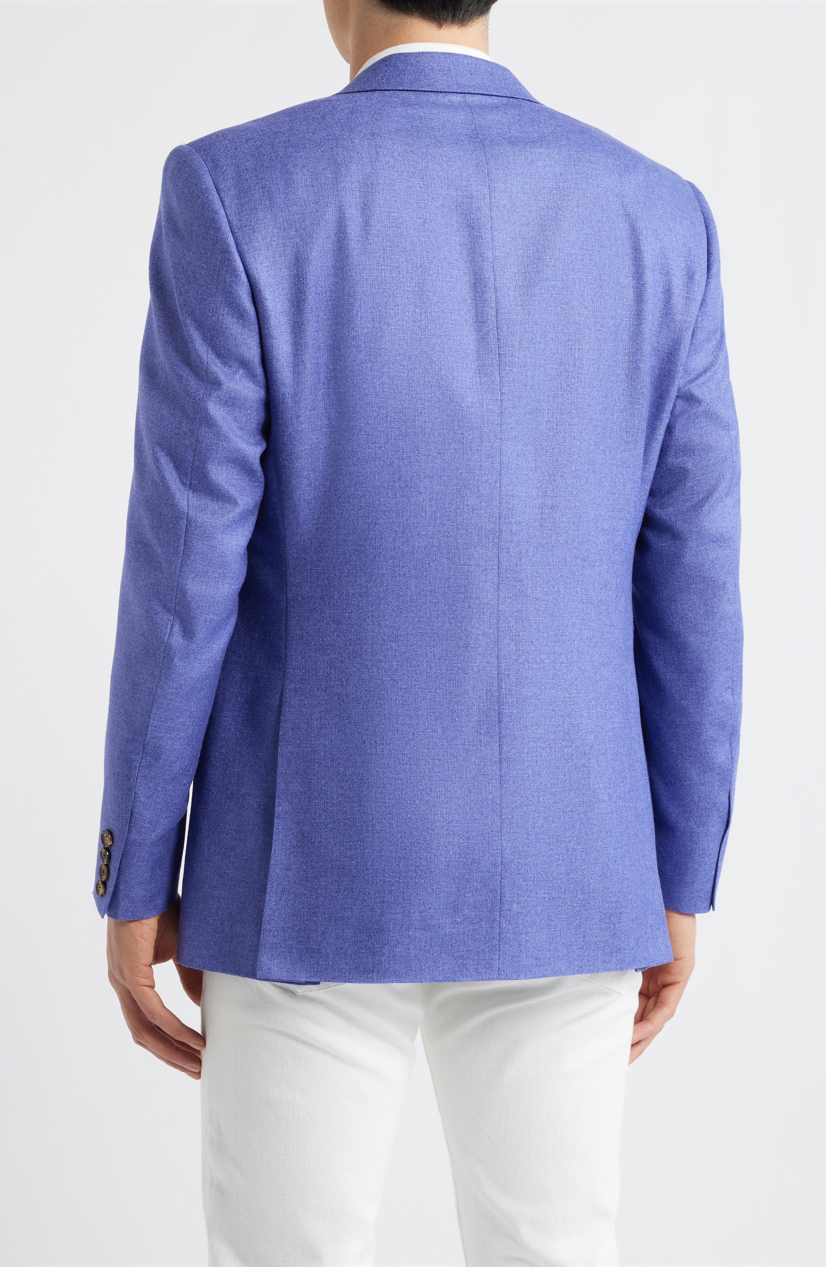 Siena Regular Fit Purple Slub Silk & Cashmere Sport Coat - image 2