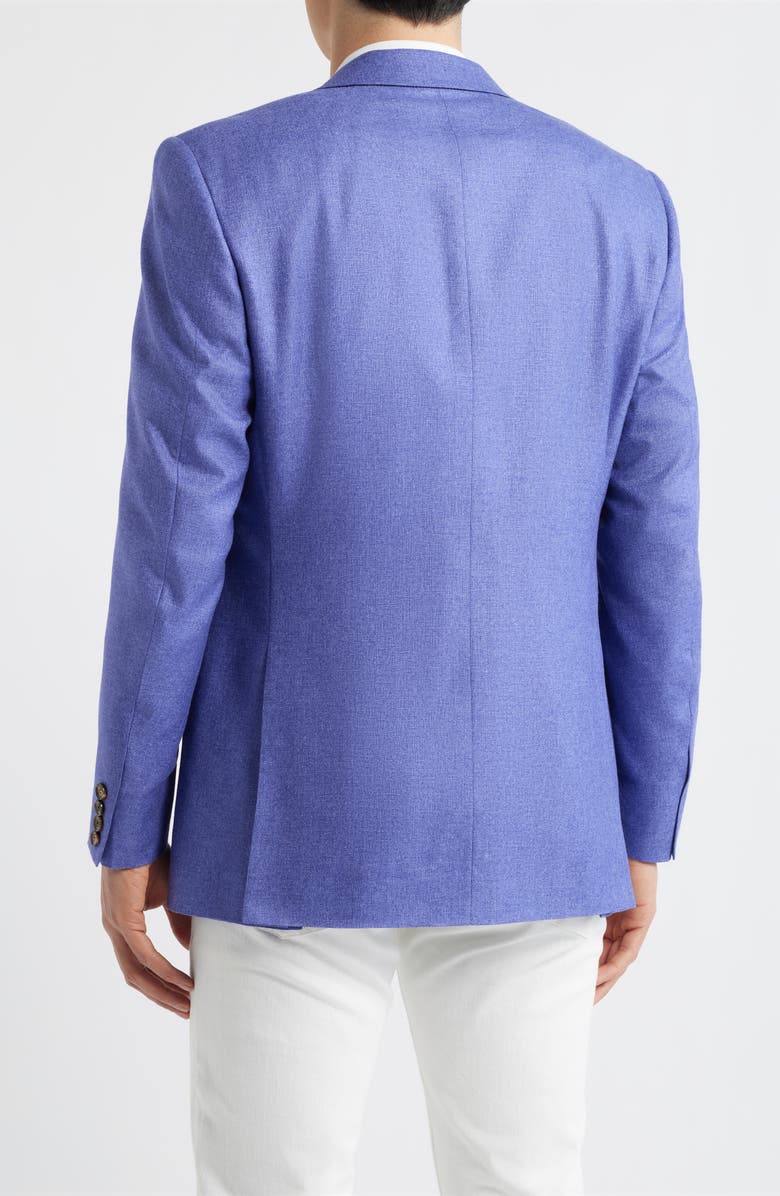 Canali Siena Regular Fit Purple Slub Silk & Cashmere Sport Coat, Alternate, color, Purple