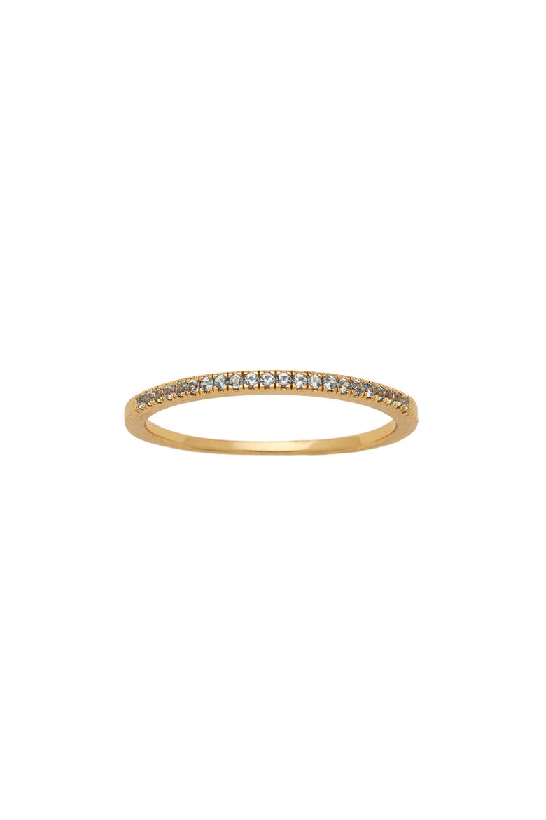 Birthstone Stacking Ring, Main, color, GOLD MARCH