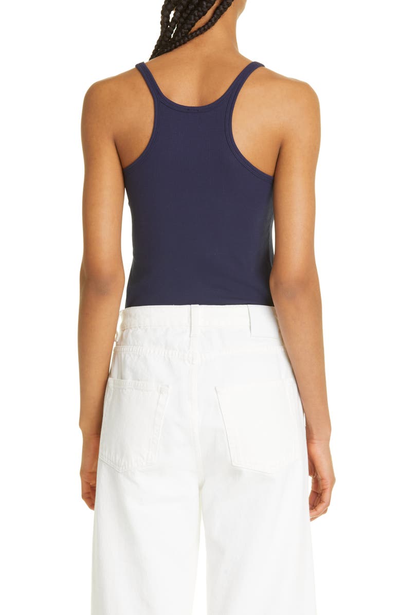 TOTEME Scoop Neck Rib Tank, Alternate, color, 
