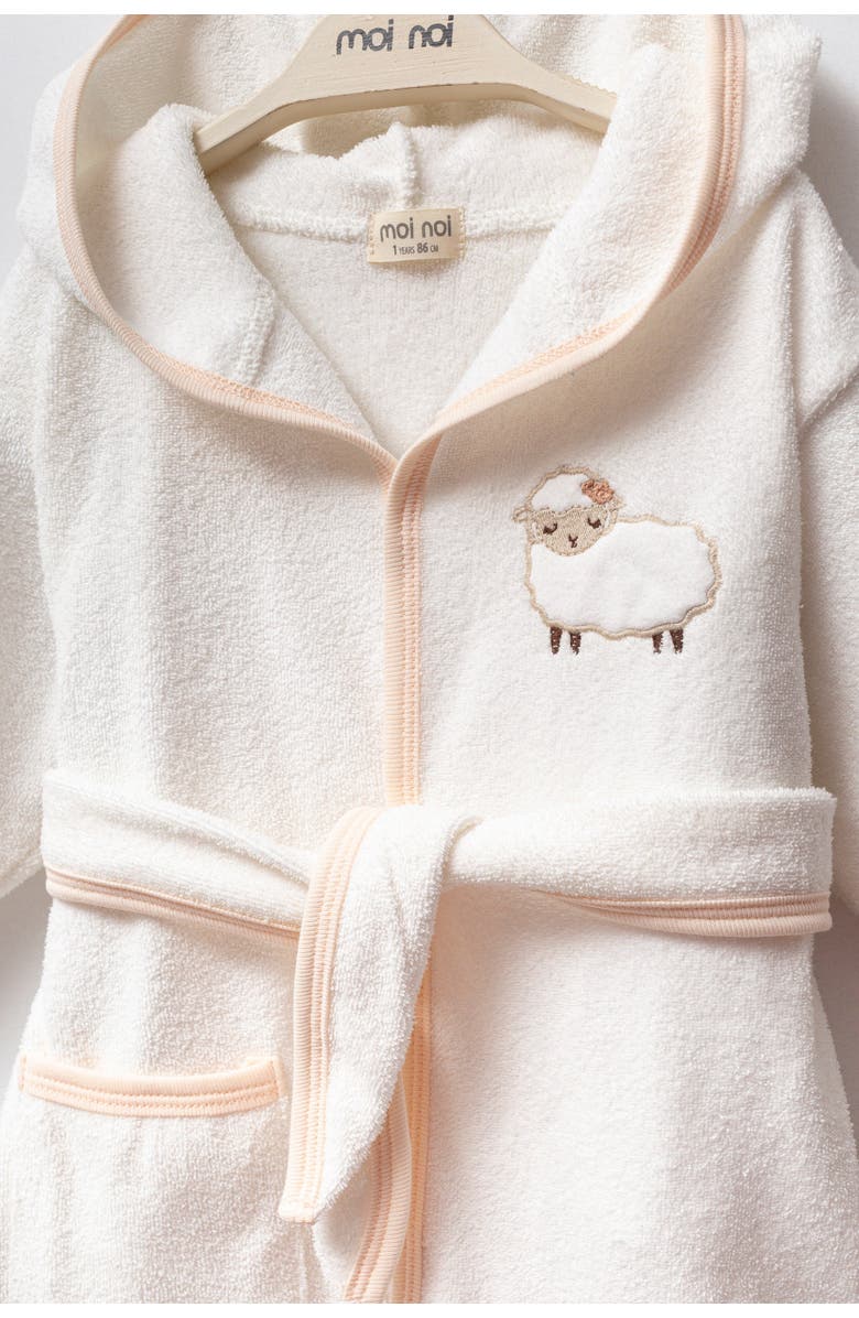 moi noi Sheep Robe, Alternate, color, Pink
