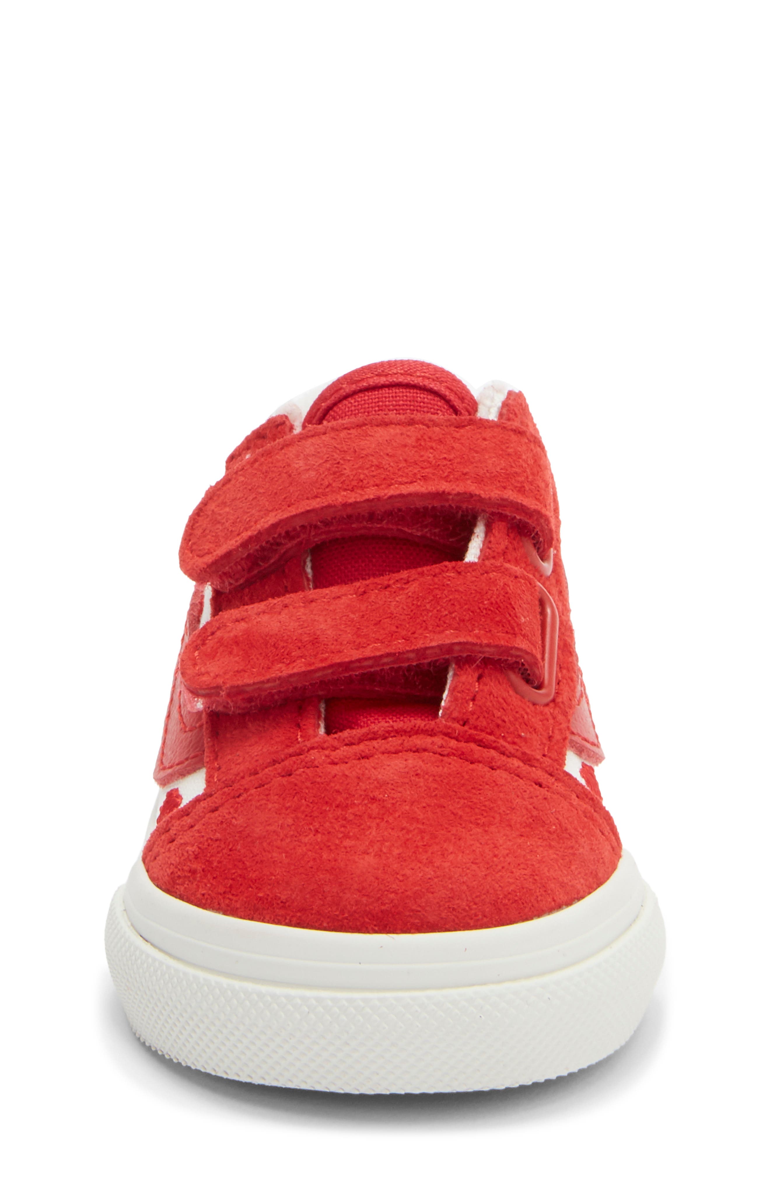 Vans Kids' Old Skool V Sneaker, Alternate, color, Valentines Red/True White