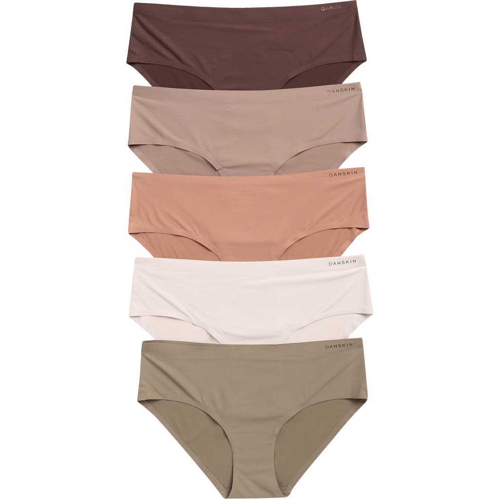 Danskin Assorted 5-pack Microfiber Hipster Briefs