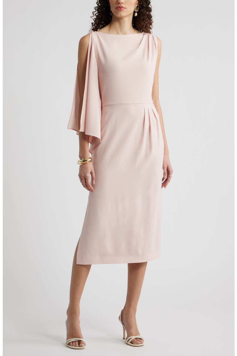 Single Split Sleeve Midi Dress, Main, color, PINK SMOKE