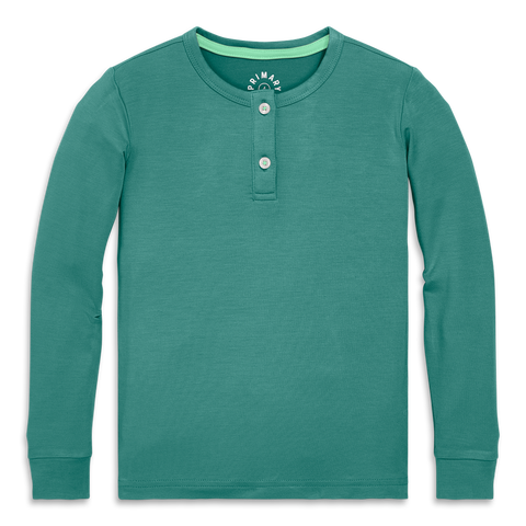 Kids Stretch Modal Long Sleeve Henley Pj Top(Toddler, Little Kid, Big Kid)