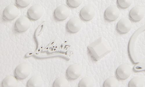 Christian Louboutin Kios Simple Leather Card Case In White