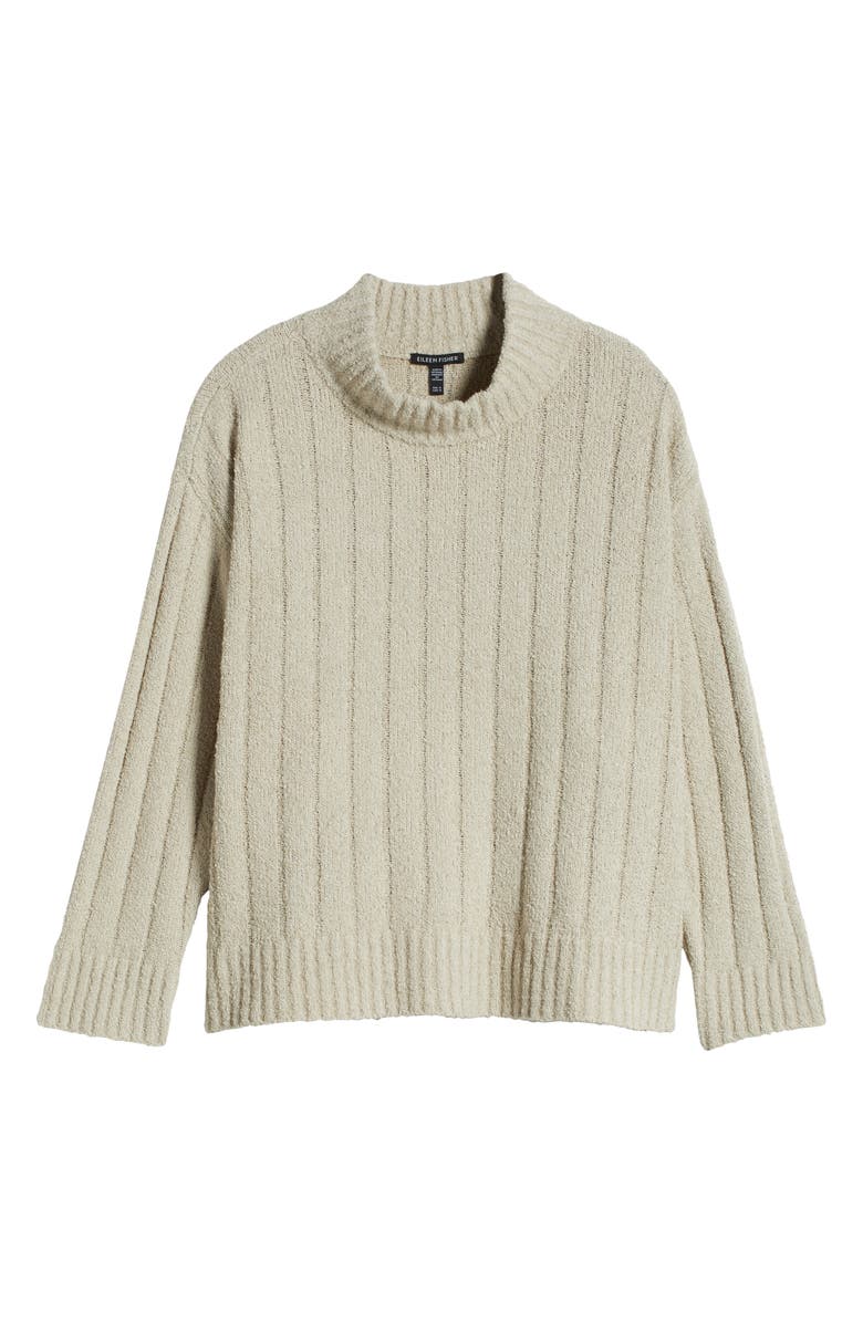 Eileen Fisher Rib Mock Neck Sweater, Alternate, color, 