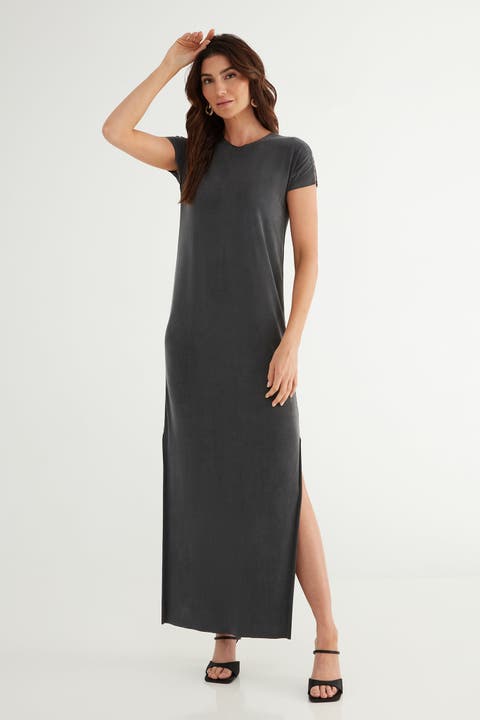 The Cupro Infinity Tee Maxi Dress