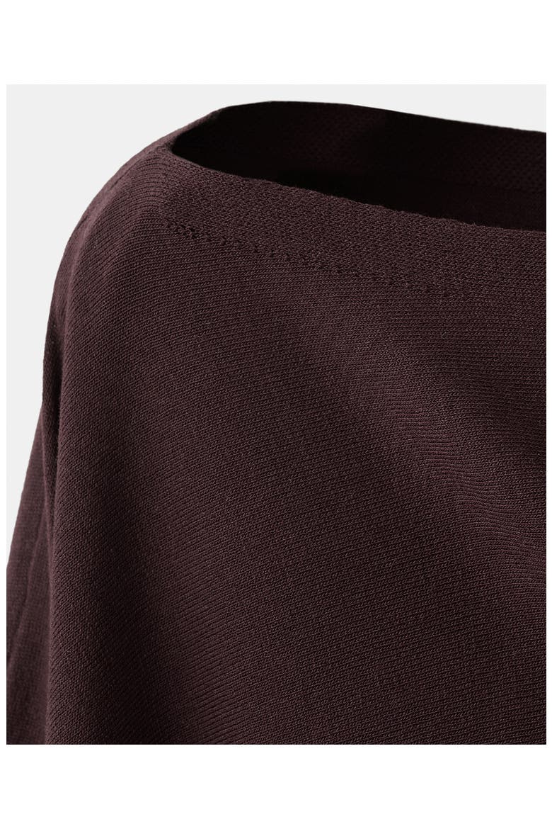 Cape Sleeve Crop Top, Alternate, color, WINE