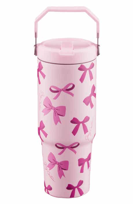 Juicy Couture 30-Ounce Stainless Steel Flip Sip Water Tumbler