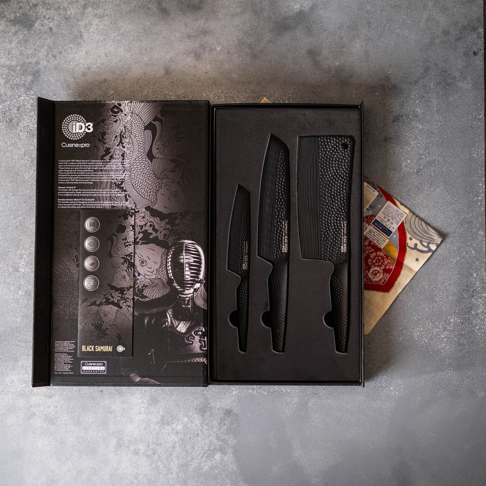 iD3® BLACK SAMURAI Ultimate Knife Set Of 3 | Nordstrom