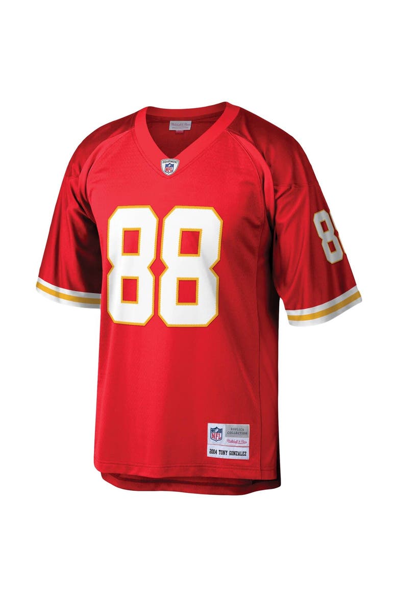Men's Mitchell & Ness Tony Gonzalez Red Kansas City Chiefs Legacy Replica Jersey, Alternate, color, Red