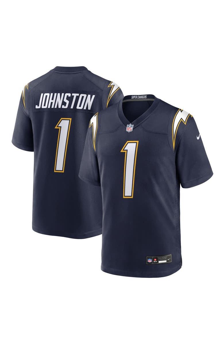 Nike Men's Nike Quentin Johnston Navy Los Angeles Chargers Alternate Super Chargers Game Player Jersey, Main, color, Navy