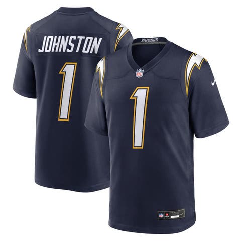 Men's Nike Quentin Johnston Navy Los Angeles Chargers Alternate Super Chargers Game Player Jersey