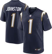 Nike Men's Nike Quentin Johnston Navy Los Angeles Chargers Alternate Super Chargers Game Player Jersey