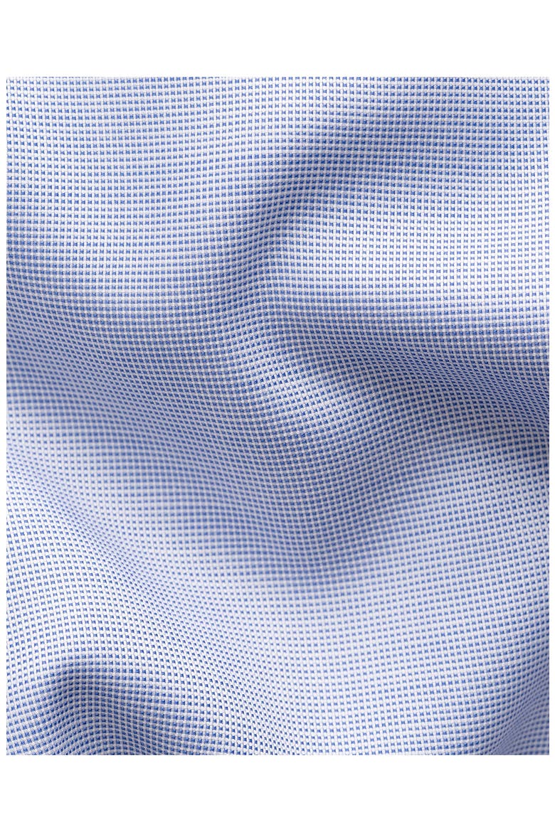 Contemporary Fit Solid Blue Cotton Dobby Dress Shirt, Alternate, color, MEDIUM BLUE