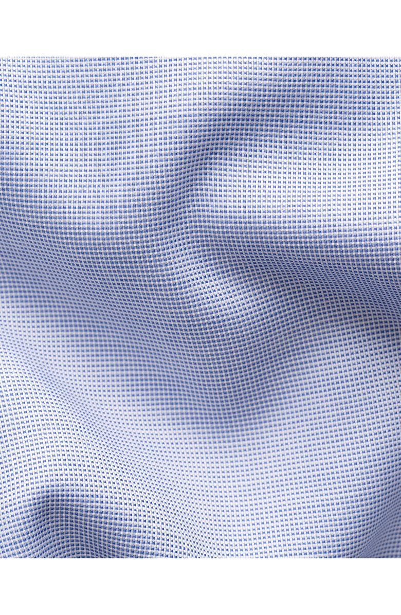 Eton Contemporary Fit Solid Blue Cotton Dobby Dress Shirt, Alternate, color, Medium Blue