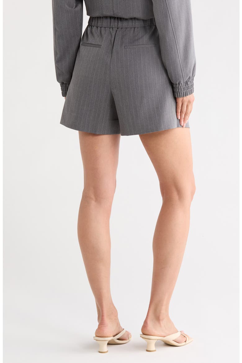 Boswell Pinstripe Shorts, Alternate, color, GREY MELANGE