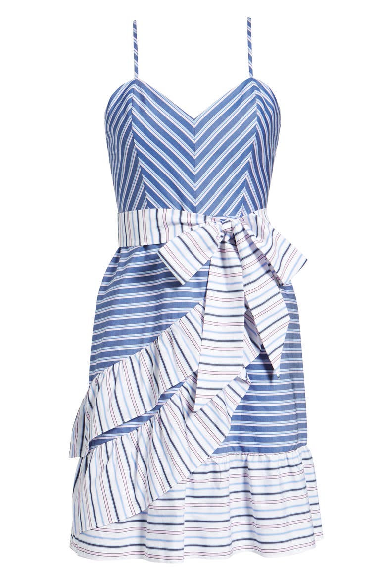 Brooklyn Ruffle Dress, Alternate, color, MULTI STRIPE