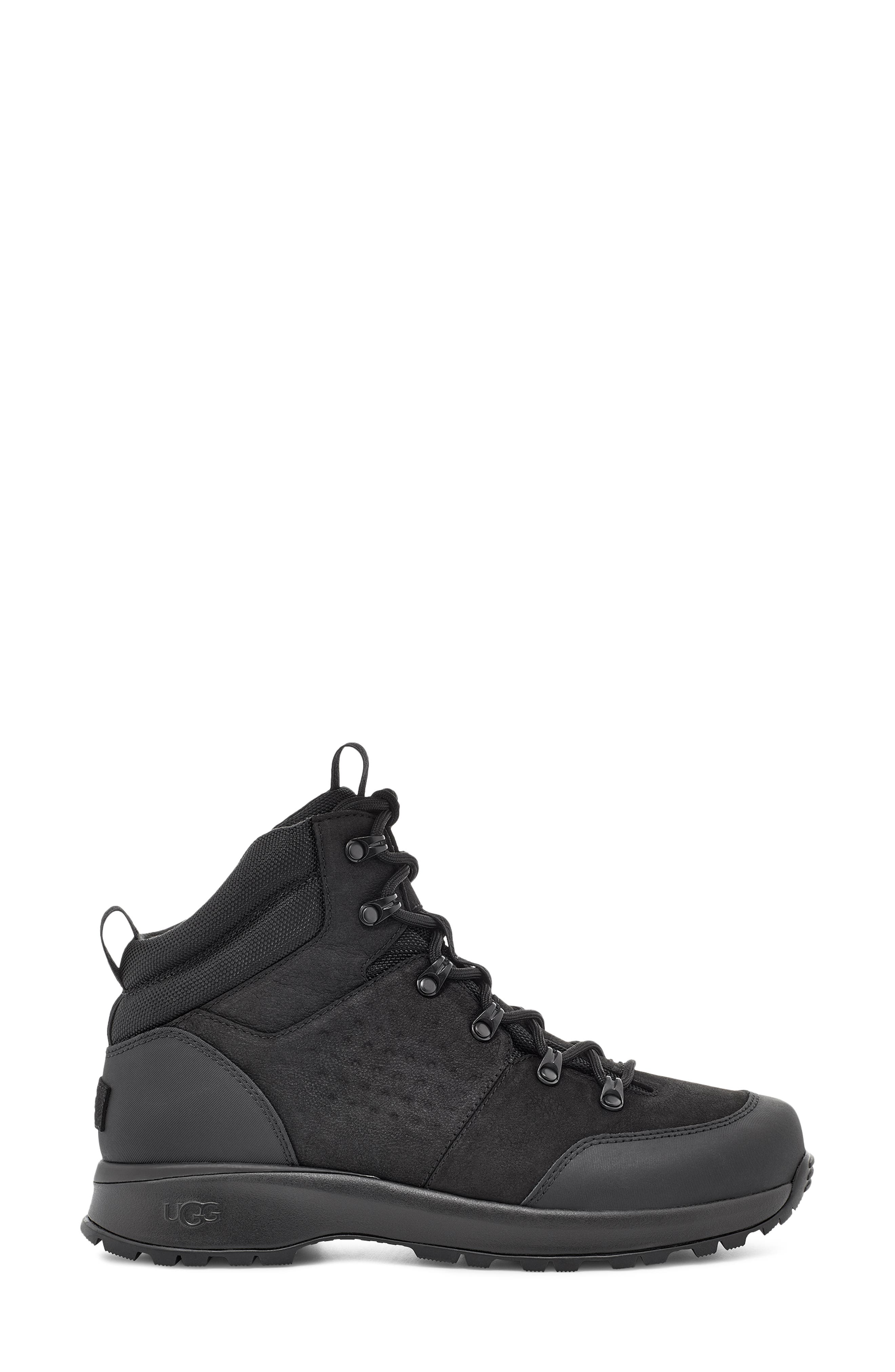 Emmett Waterproof Boot, Alternate, color, BLACK LEATHER