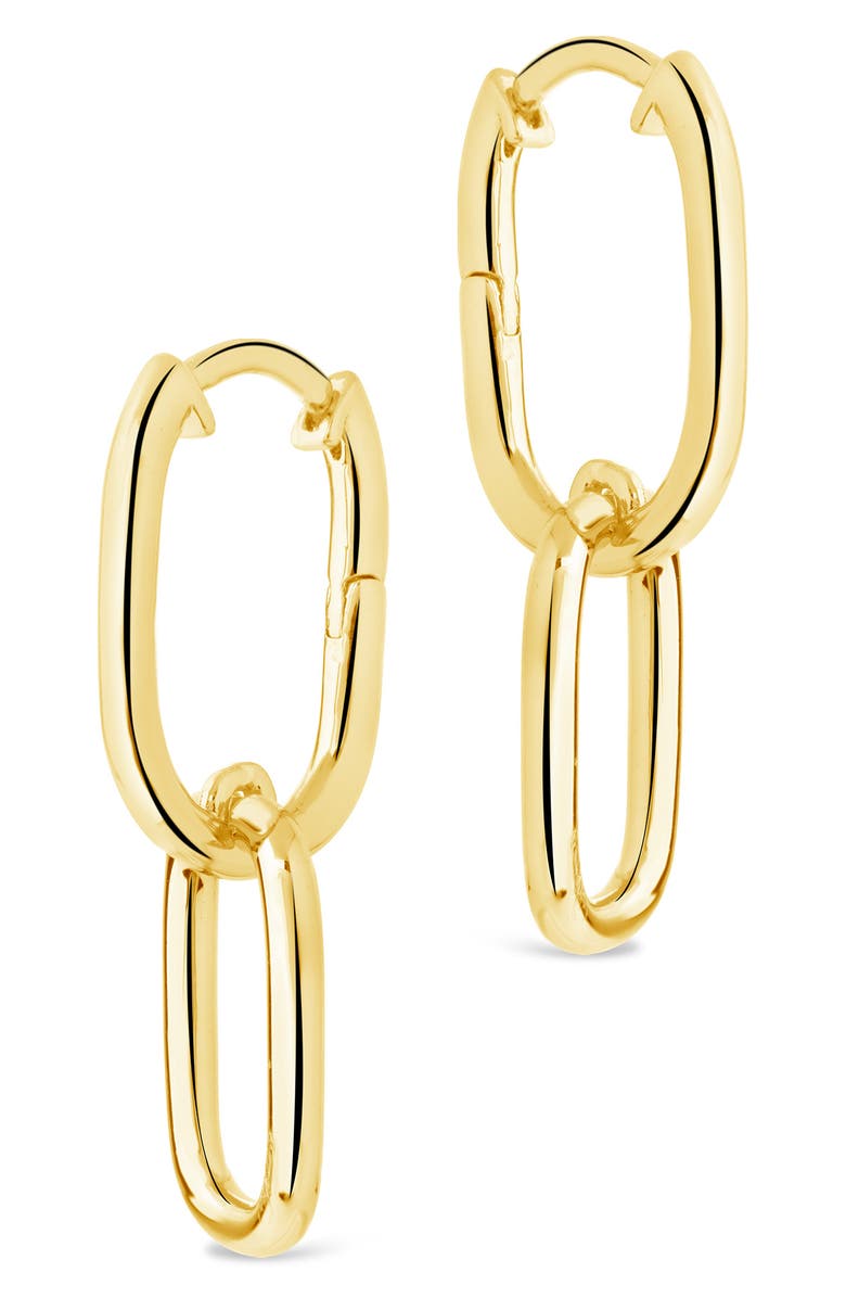 Sterling Forever Talani Link Drop Earrings, Alternate, color, Gold