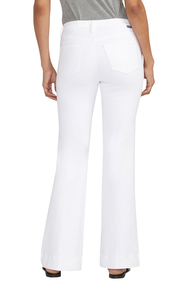 Kait Flare Hem Jeans, Alternate, color, WHITE