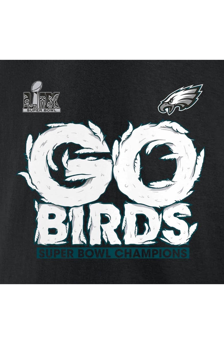 FANATICS Men's Fanatics Black Philadelphia Eagles Super Bowl LIX Champions Big & Tall Go Birds Long Sleeve T-Shirt, Alternate, color, 