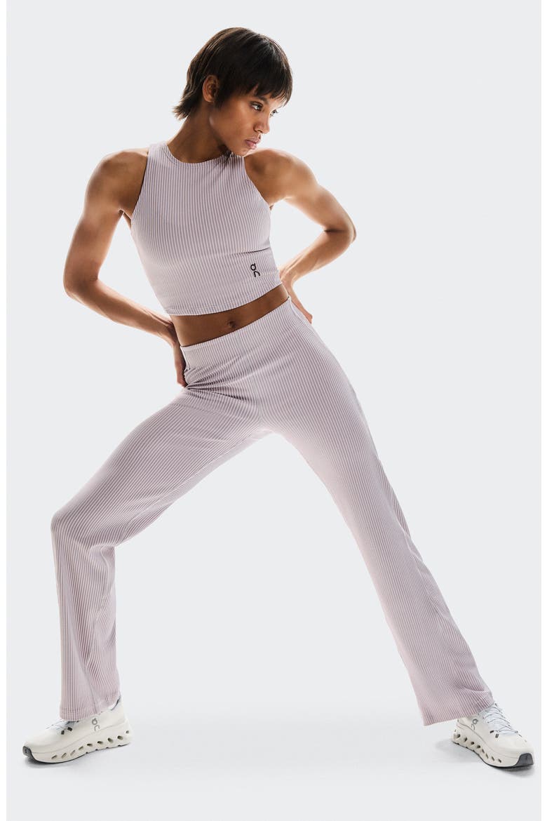 All Day Ribbed High Waist Pants, Alternate, color, ORCHID/ LILAC