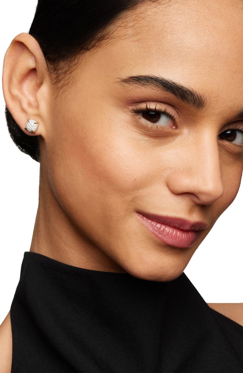 David Yurman Chatelaine<sup>®</sup> Stud Earrings in 18K Gold & Pavé Diamonds, Alternate, color, Diamond