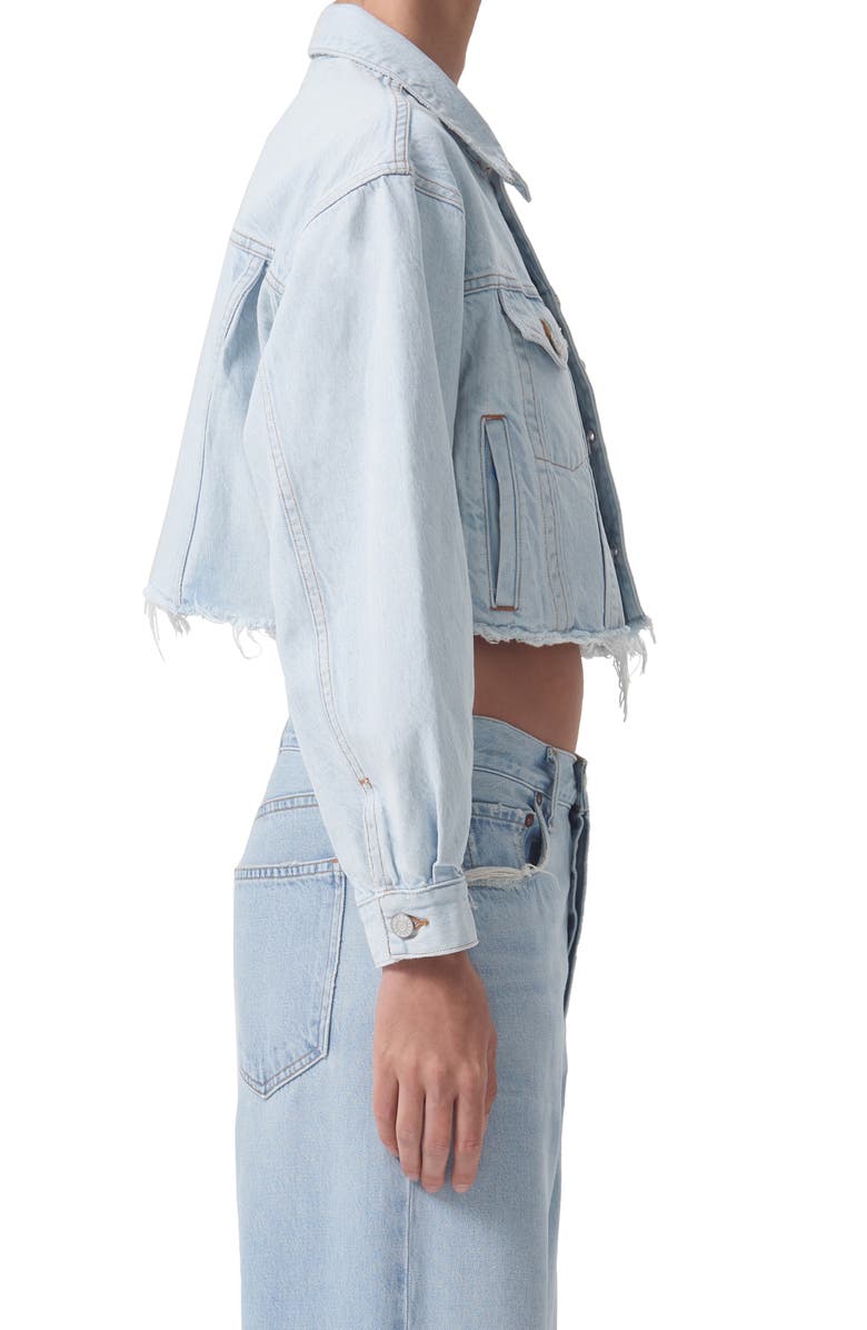 AGOLDE Charli Shrunken Crop Organic Cotton Denim Jacket, Alternate, color, 