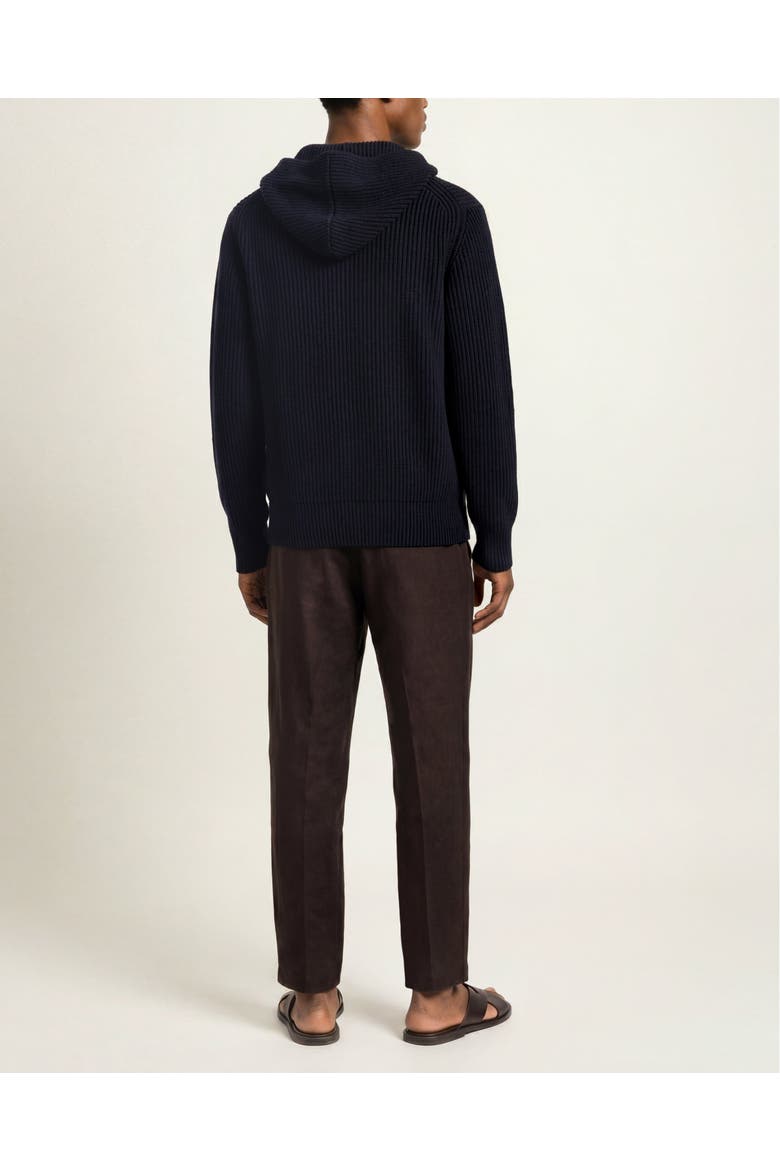 Kirk Relaxed Fit Knitted Hoodie, Alternate, color, NIGHT IRIS