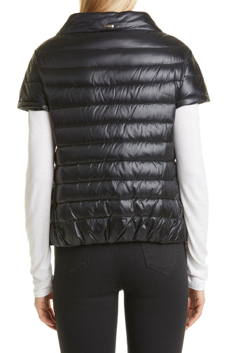 Herno Emilia Cap Sleeve Quilted Down Jacket, Alternate, color,