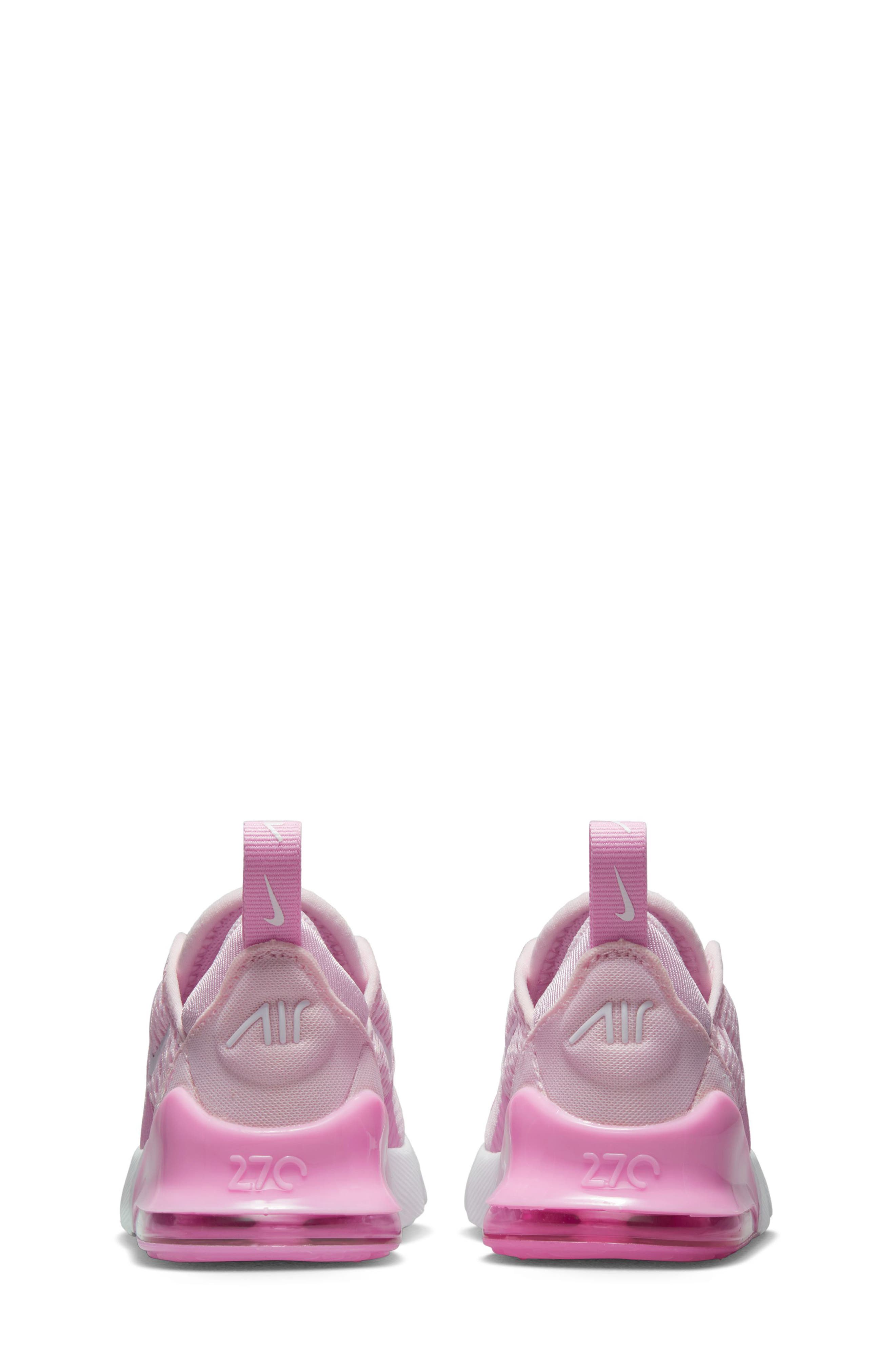 Kids' Air Max 270 Sneaker, Alternate, color, PINK FOAM / WHITE/ PINK RISE