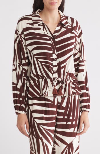 GEMMA + JANE GEMMA + JANE TASSEL TIE FRONT SHIRT