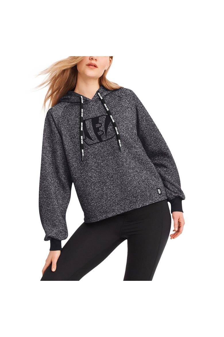 Women's DKNY Sport Black Cincinnati Bengals Debbie Dolman Raglan Pullover Hoodie, Main, color, Black