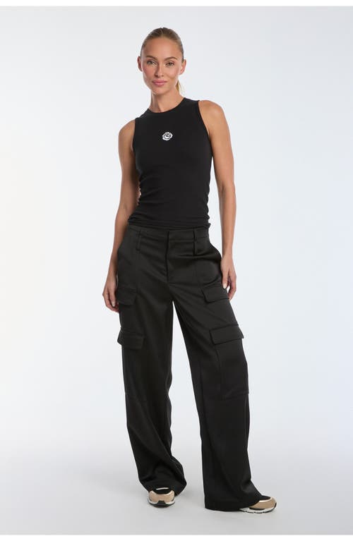 Shop Noli Yoga The Noli Shop Rosette Tank Top In Black