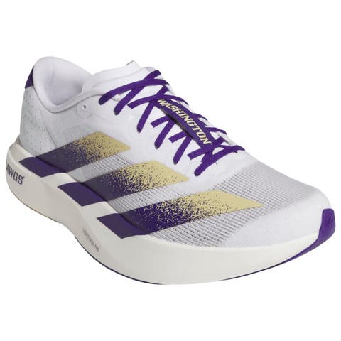 Unisex adidas White Washington Huskies Adizero Evolution SL Running Shoes