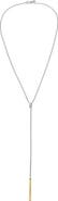 AllSaints Two Tone Lariat Y-Necklace