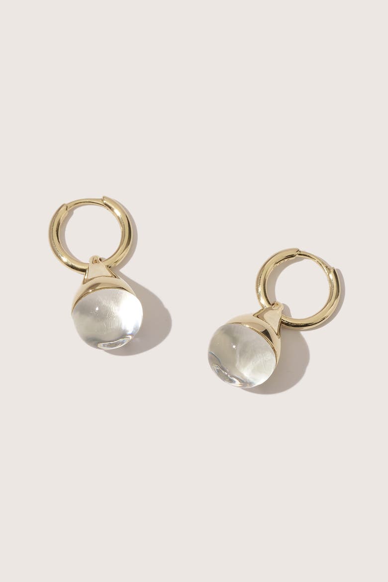 14kt Gold Vermeil Stilla Quartz Earrings, Main, color, Yellow Toned Gold