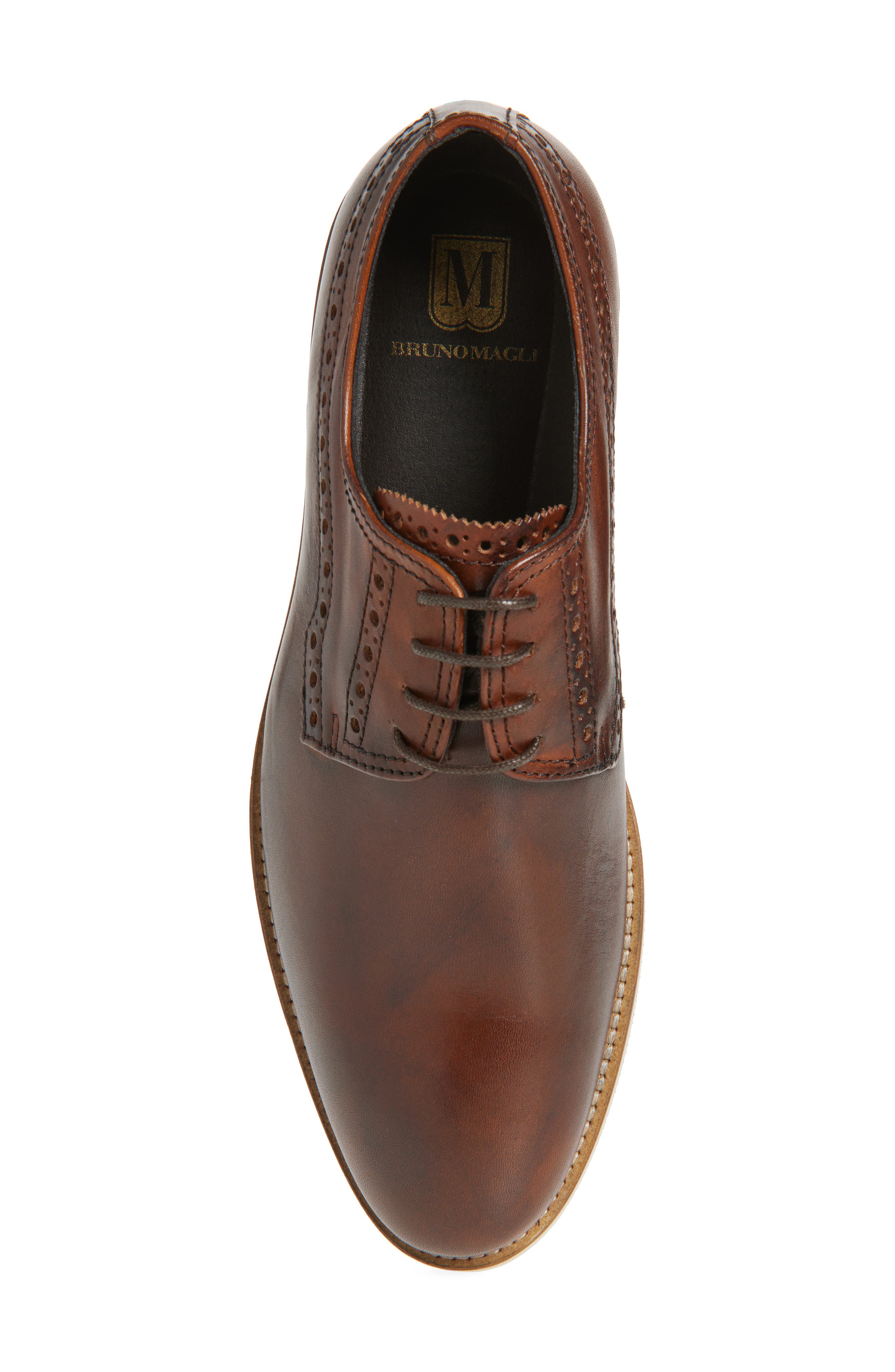 Bruno Magli Rocco Derby, Alternate, color, Cognac