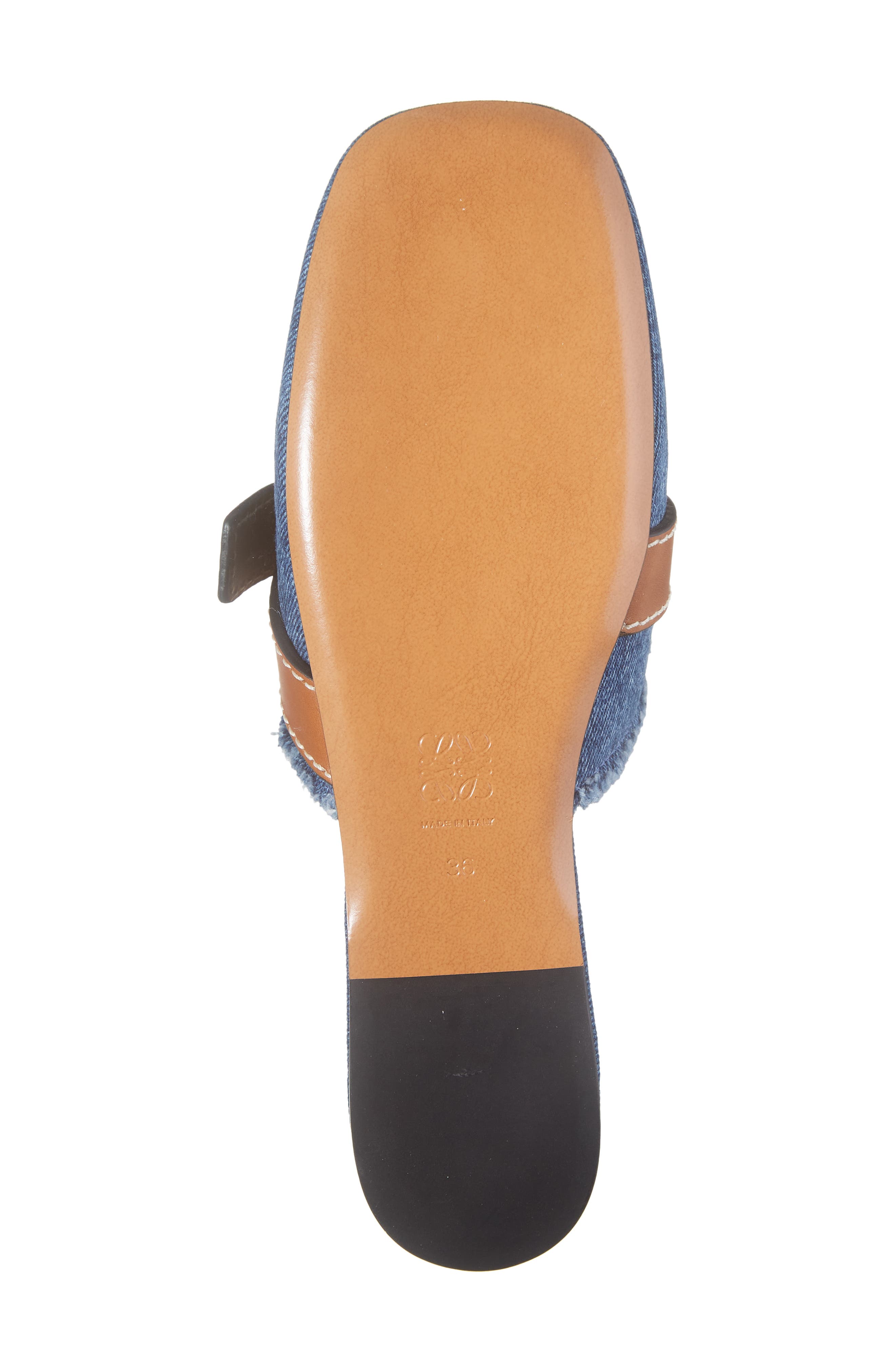 Loewe Gate Belted Denim Mule, Alternate, color, 