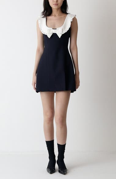 shushu tong black bow mini dress Little Black Dress-Sale Small main image 1