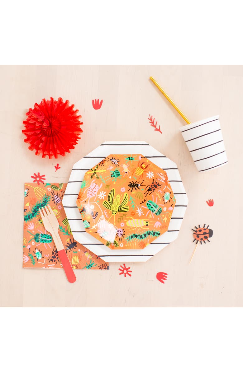 Daydream Society Backyard Bugs Print Large Napkins, Alternate, color, Assorted Pre-Pack