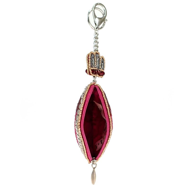 Mary Frances Accessories Have A Heart Coin Purse, Alternate, color, Red / Silver