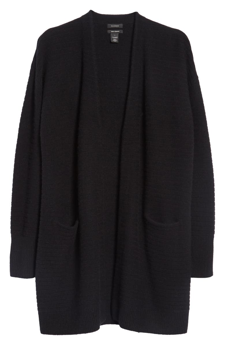 Halogen<sup>®</sup> Ribbed Cashmere Cardigan, Alternate, color, 