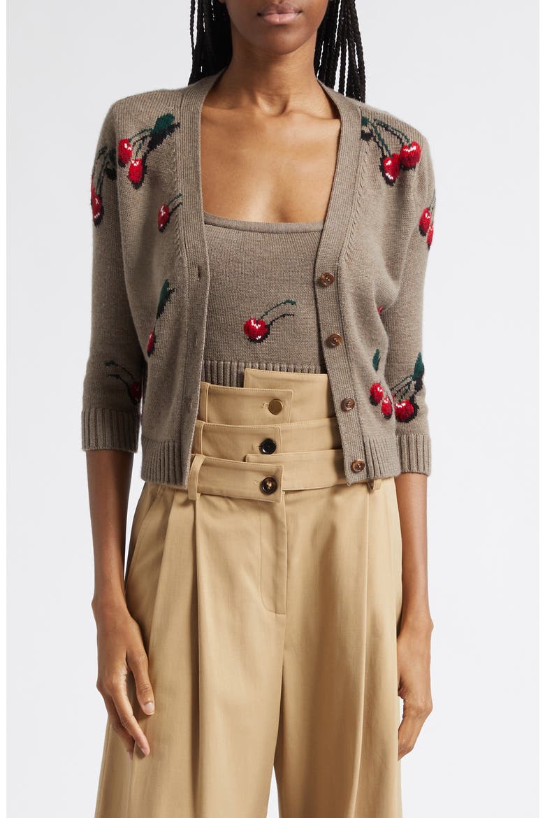Mini Cherry Wool Twinset, Main, color, SAND